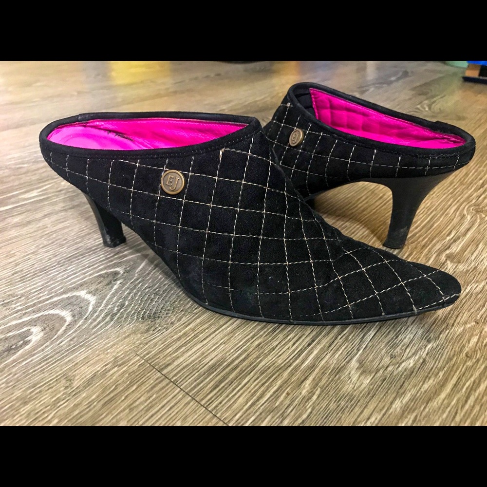 Eric Javits Vintage Pointed Toe Kitten Heel